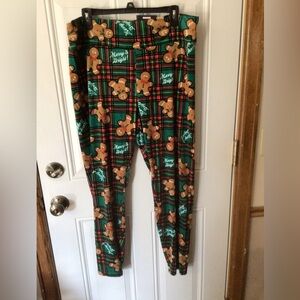 NWT Juniors No Boundaries velour Xmas leggings